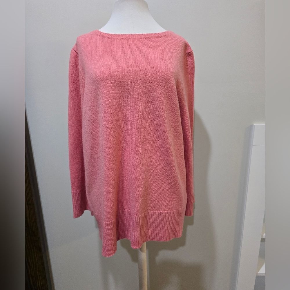 J Crew Wool and cashmere oversized crewneck sweater NWT Size Small Blush Pink